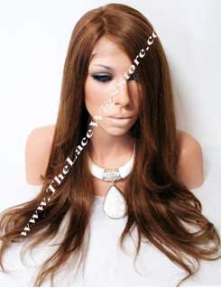 18inch-20inch Full Lace Wig or Glueless Wig Natural Straight Color 4